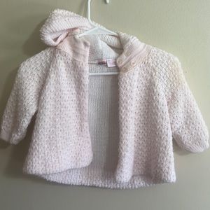 Cuddle Near 18 Months jacket 100% Acrylic yarn pink infant toddler warm thick